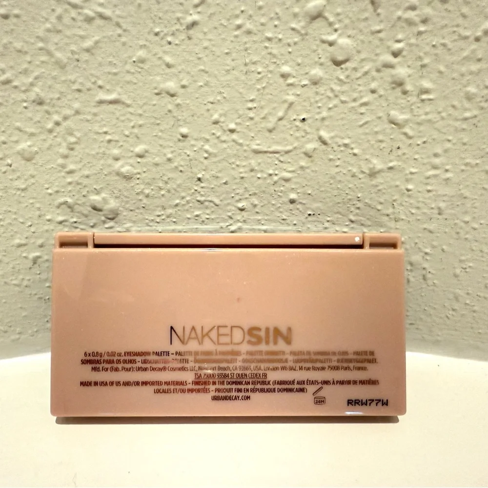 Urban Decay NAKED SIN Eyeshadow Mini Palette Size 6X 0.8 g NEW